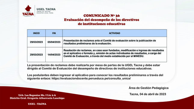Archivo JPG de comunicado