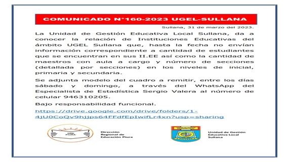 Comunicado N°160