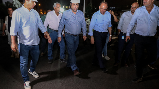 Trabajando con el pie en el acelerador, la autoridad chalaca inspeccionó los trabajos de refacción y mejoramiento integral de esta importante vía del Callao.