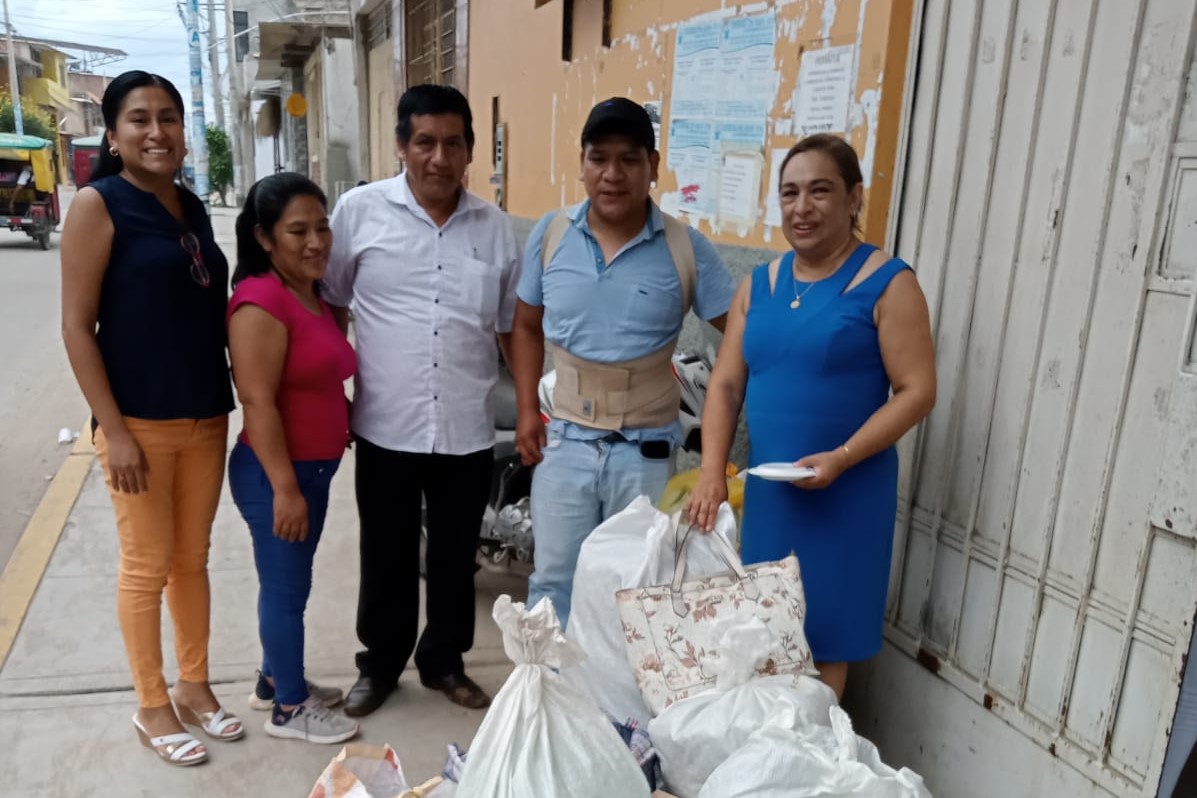 La UGEL Piura entrega donaciones para los pobladores de Canchaque y San Miguel de El Faique
