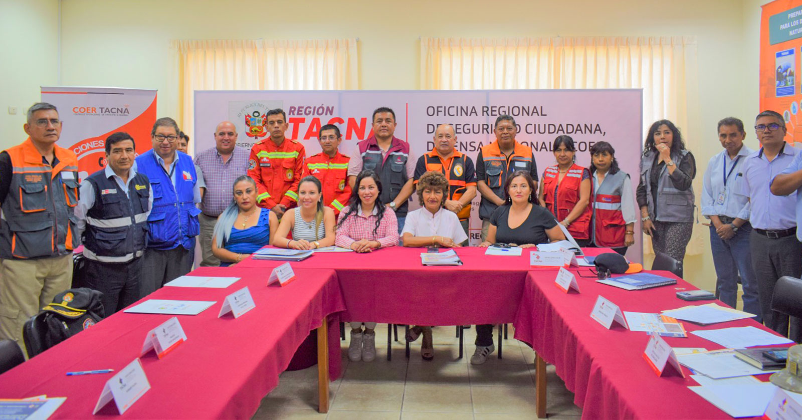 Autoridades participan del ejercicio en simulación regional de sismo seguido de tsunami