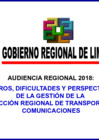 Vista preliminar de documento Dirección Regional Transportes y Comunicaciones