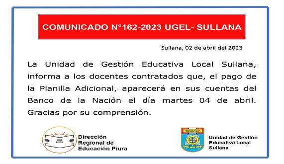 Comunicado N°162