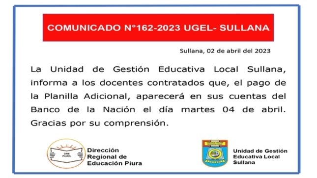 Comunicado N°162