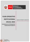 Vista preliminar de documento POI Anual 2022 consistente con el Presupuesto Institucional de Apertura