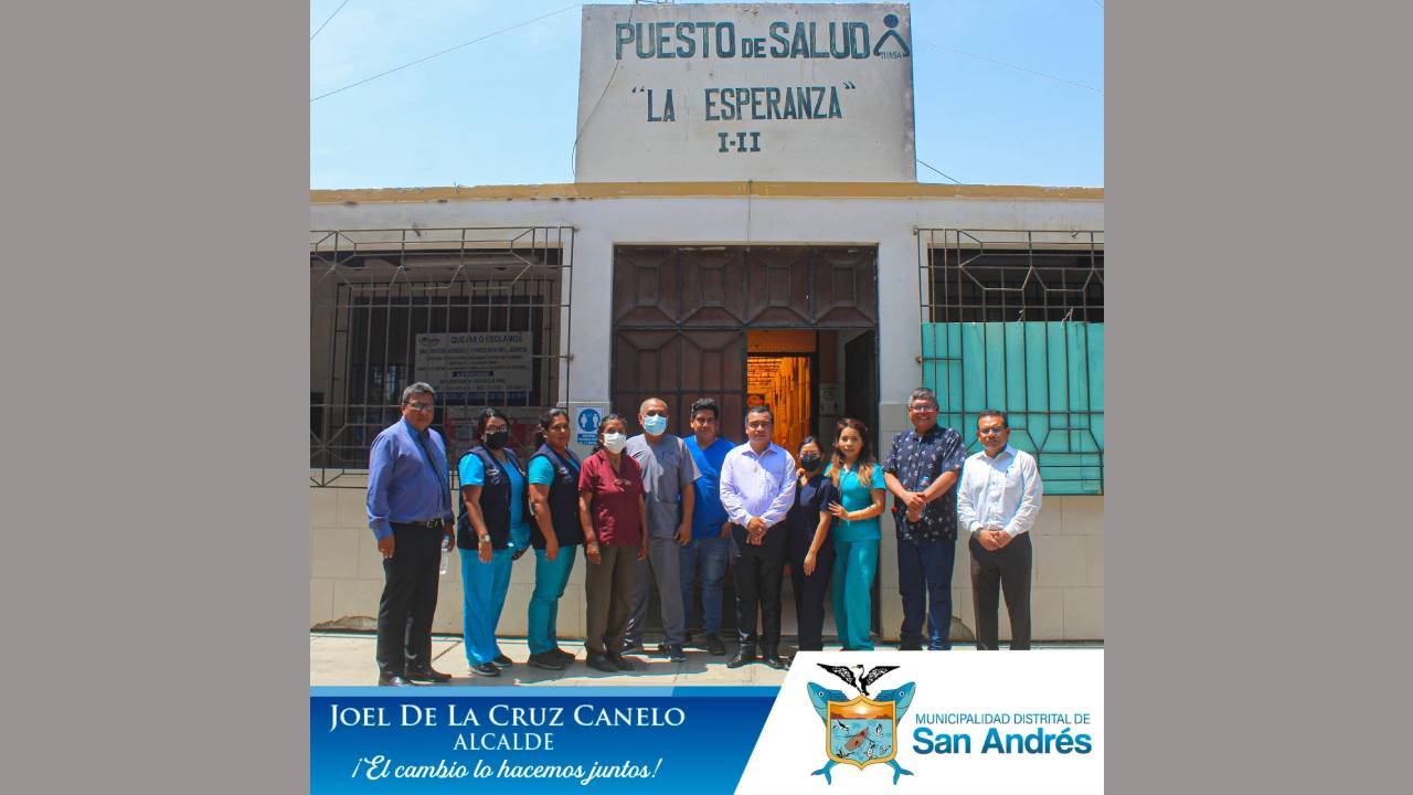 Alcalde Joel De La Cruz Canelo Y Director Del Hospital San Juan De Dios; Realizaron Visita A La Posta De Salud De La Esperanza