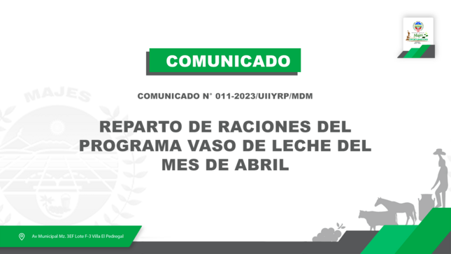 PROGRAMA VASO DE LECHE