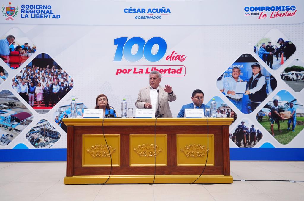 César Acuña: “En cien días hemos logrado comprometer la inversión de casi 5 mil millones para obras emblemáticas”