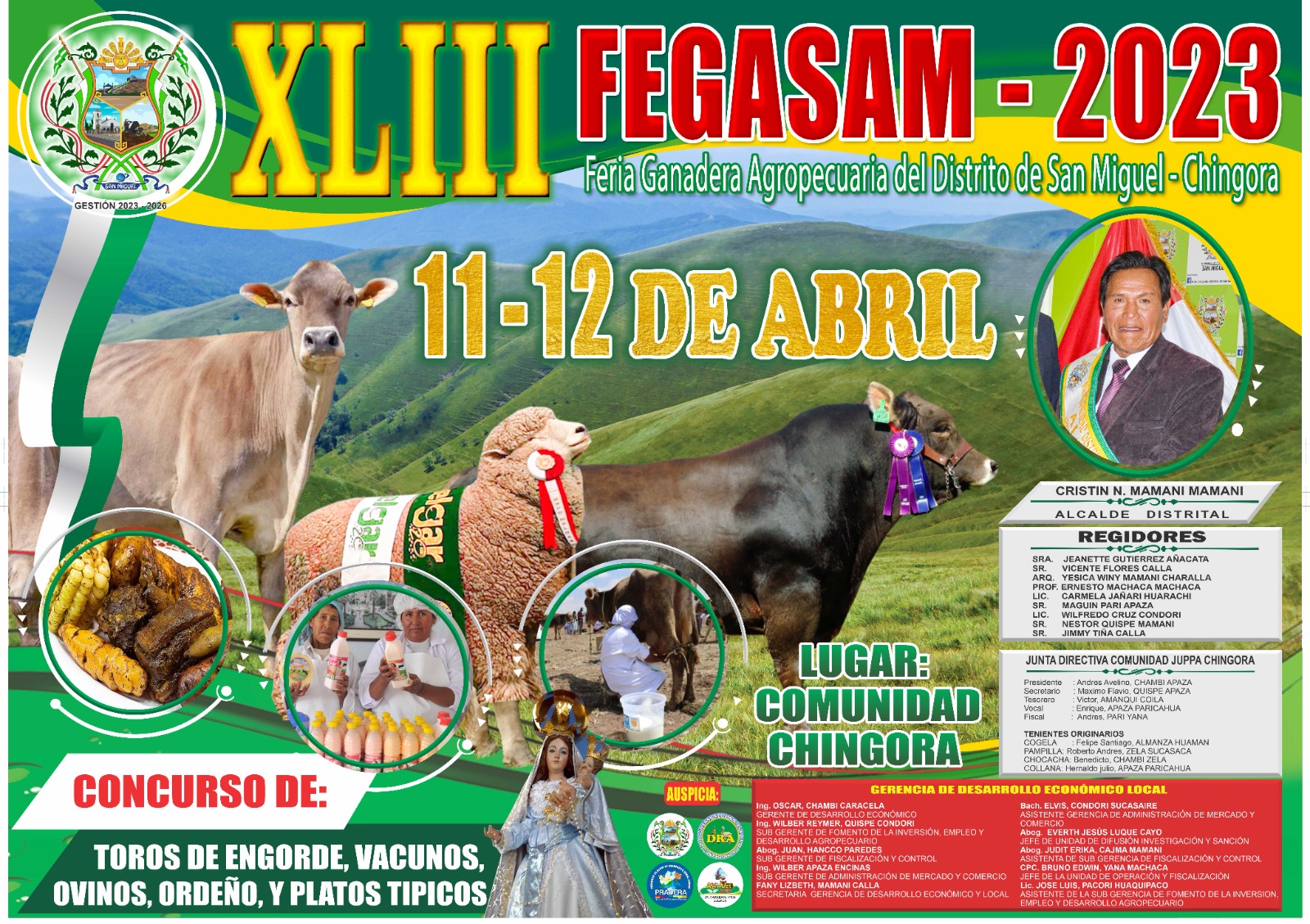 Feria Ganadera Agropecuaria del Distrito De San Miguel - Chingora - 2023