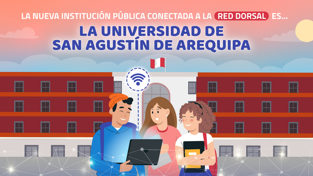 JPG del anuncio de la primera universidad regional conectada al Internet de la Red Dorsal