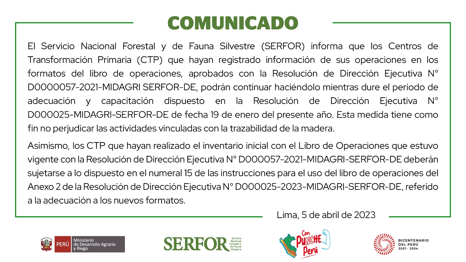 Comunicado
