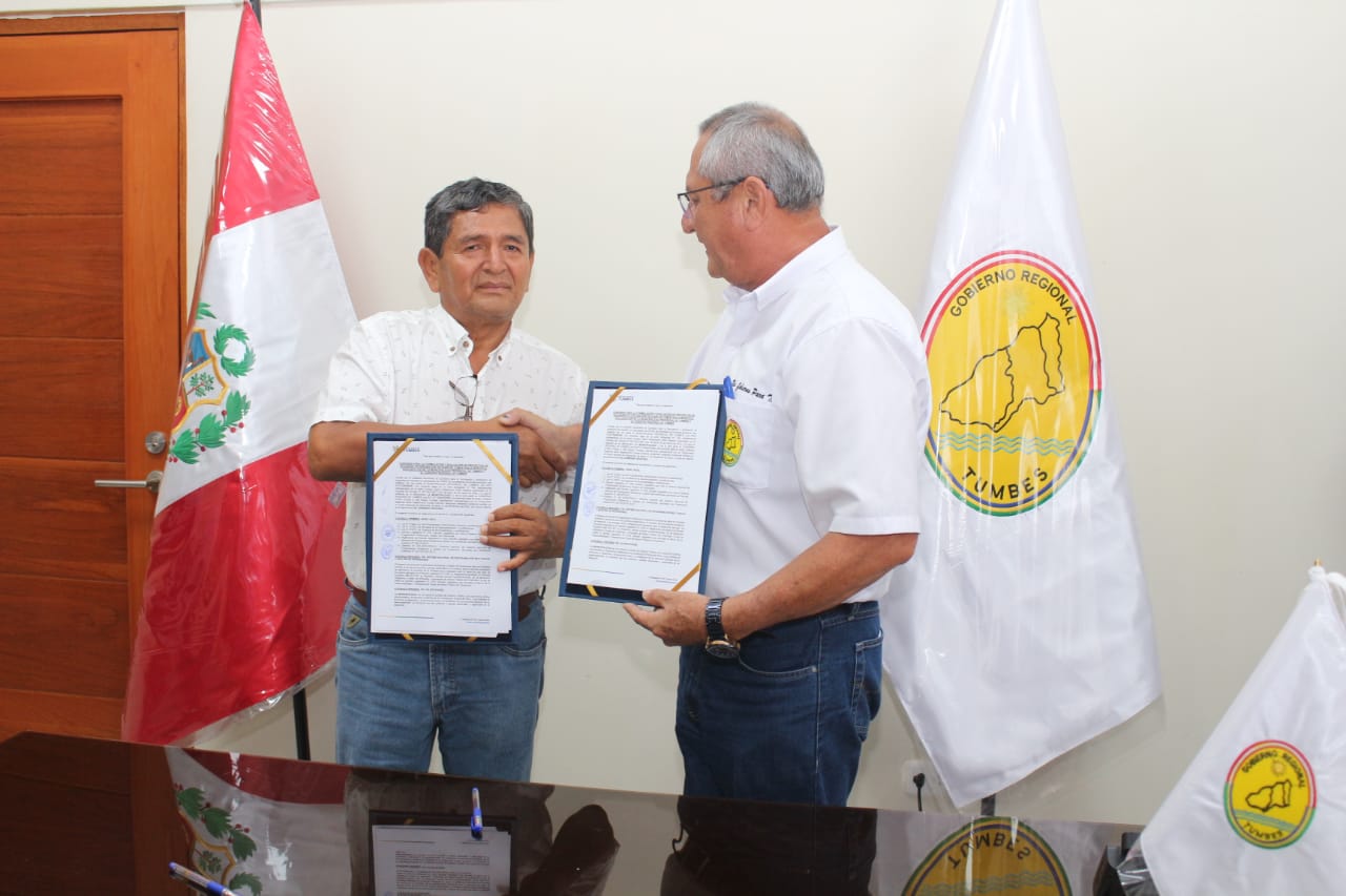 convenio de la Municipalidad Provincial de Tumbes da facultades al Gobierno Regional para la elaboración desde el perfil del proyecto inversión hasta la ejecución de la planta de tratamiento de agua residuales