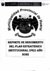 Vista preliminar de documento Reporte de Seguimiento del Plan Estratégico Institucional (PEI) 2022.