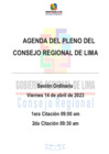 Vista preliminar de documento AGENDA DE SESIÓN DE CONSEJO REGIONAL N° 10-2023-CR/GRL