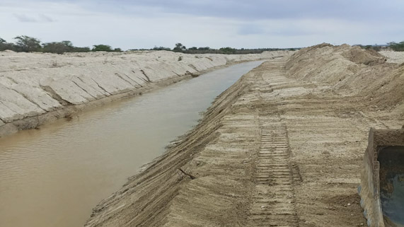 Gobierno Regional continúa ampliando canal Chutuque para evitar desborde del río Piura