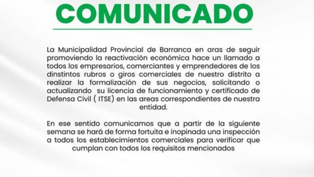 Comunicado 