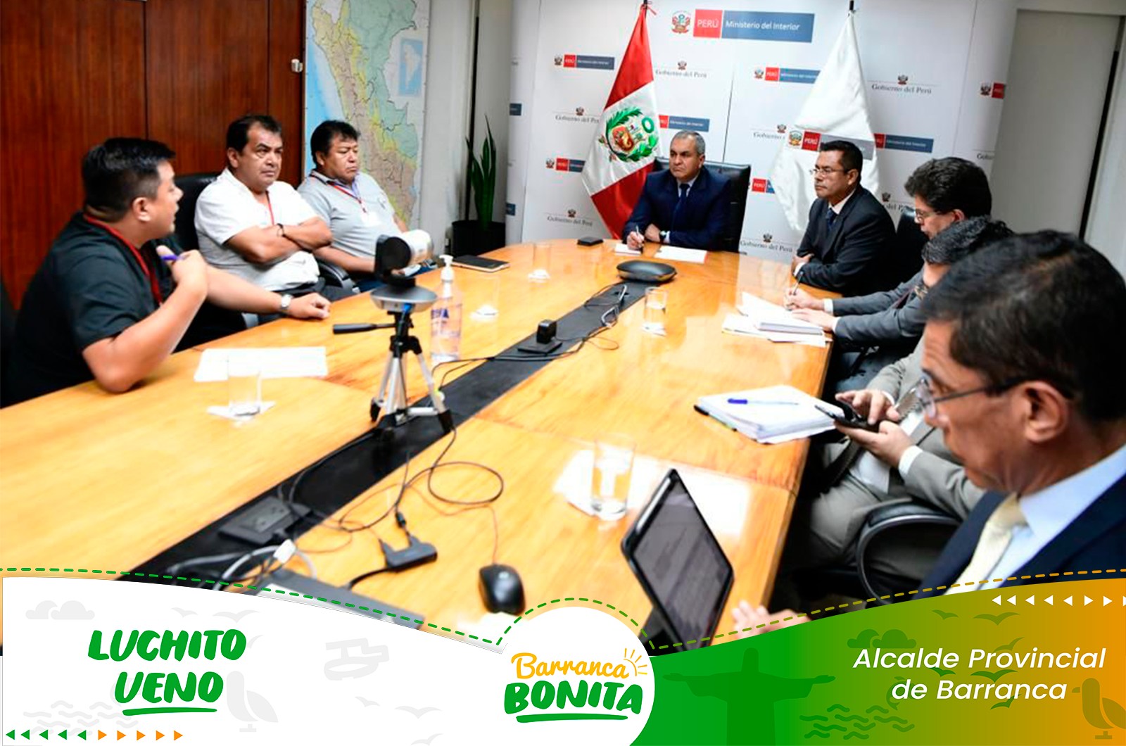 Alcalde participa de importante reunión con ministros