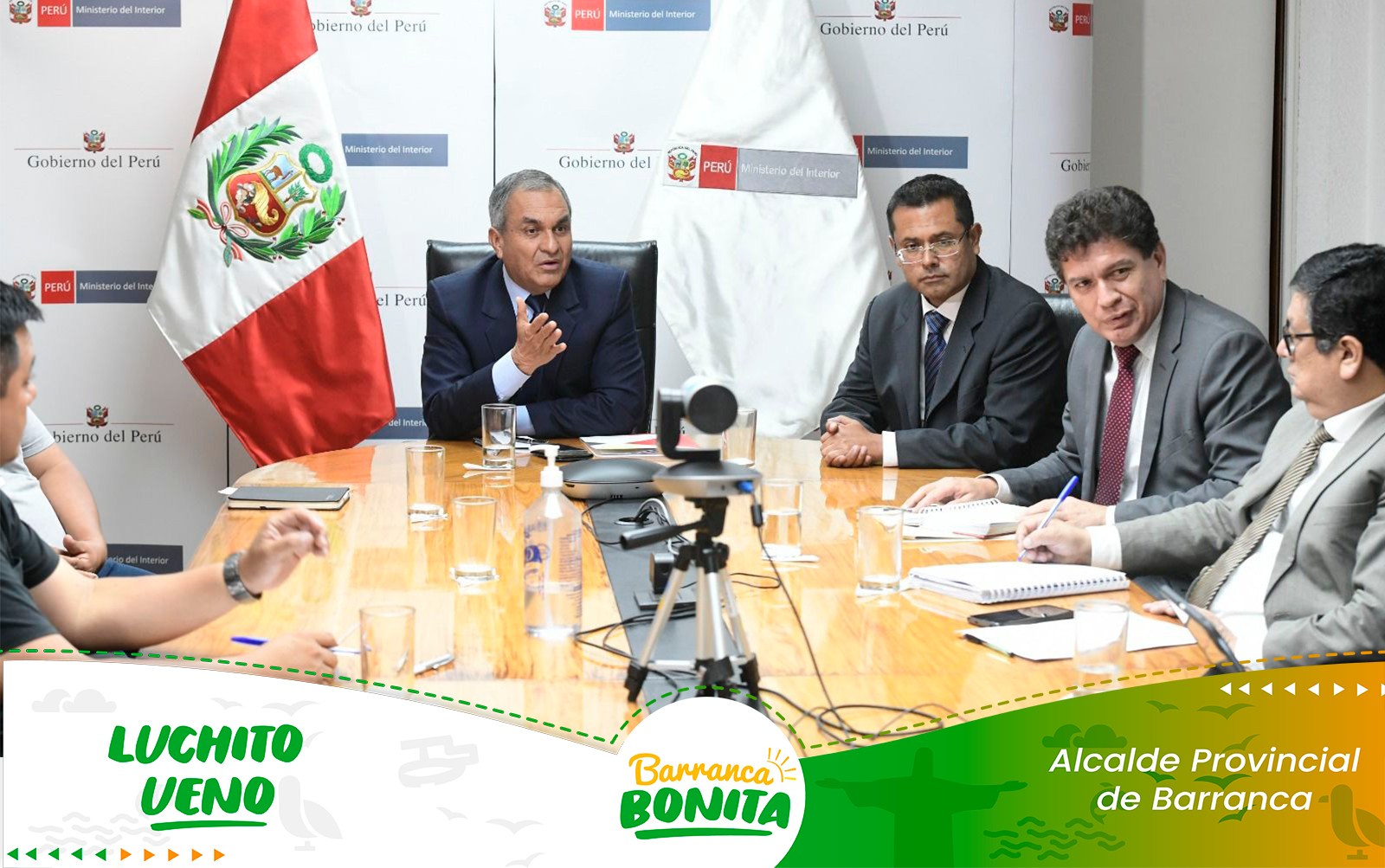 Alcalde participa de importante reunión con ministros