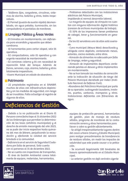 Deficiencias de Gestiรณn