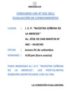 Vista preliminar de documento Lugar y hora de la evaluación de conocimientos CAS 002-2011