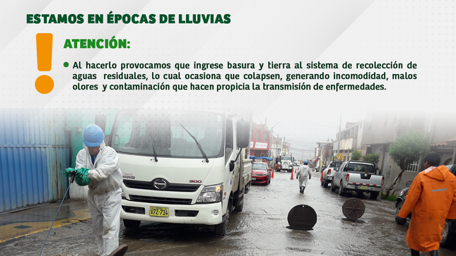 La Municipalidad Provincial de Sullana comunica que en temporada de lluvias, debemos tener presente que