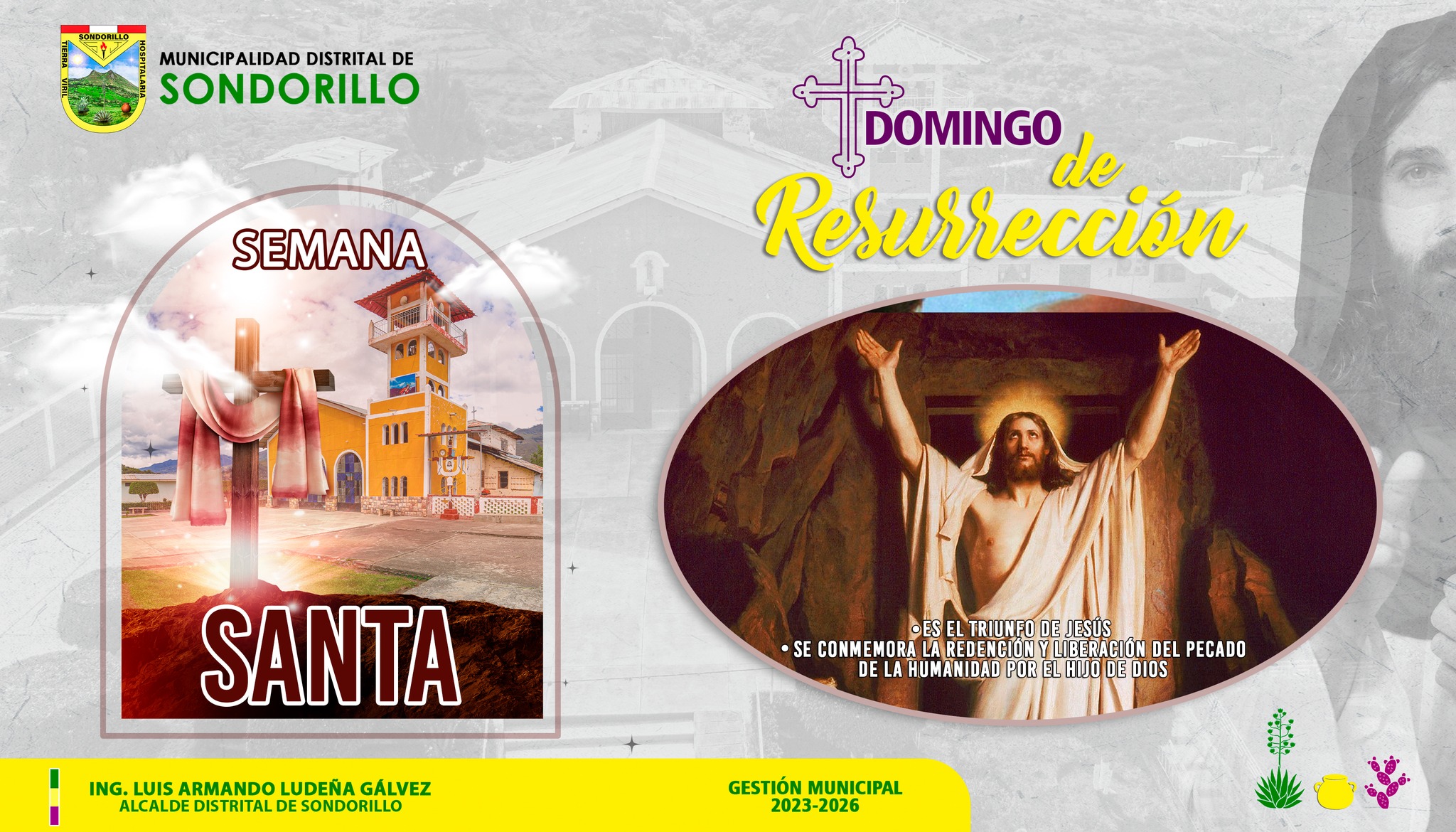 Semana Santa publicada en Facebook de la Municipalidad Distrital de Sondorillo