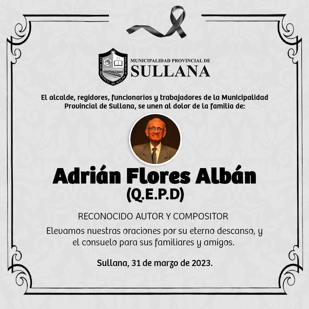 Adrián Flores Albán. ¡Descansa en paz!