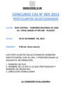 Vista preliminar de documento Comunicado Postulantes Ganadores CAS 005-2013