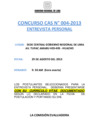 Vista preliminar de documento Comunicado para la entrevista personal CAS 004-2013