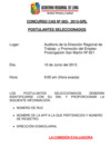 Vista preliminar de documento Comunicado Postulantes Ganadores CAS 003-2013