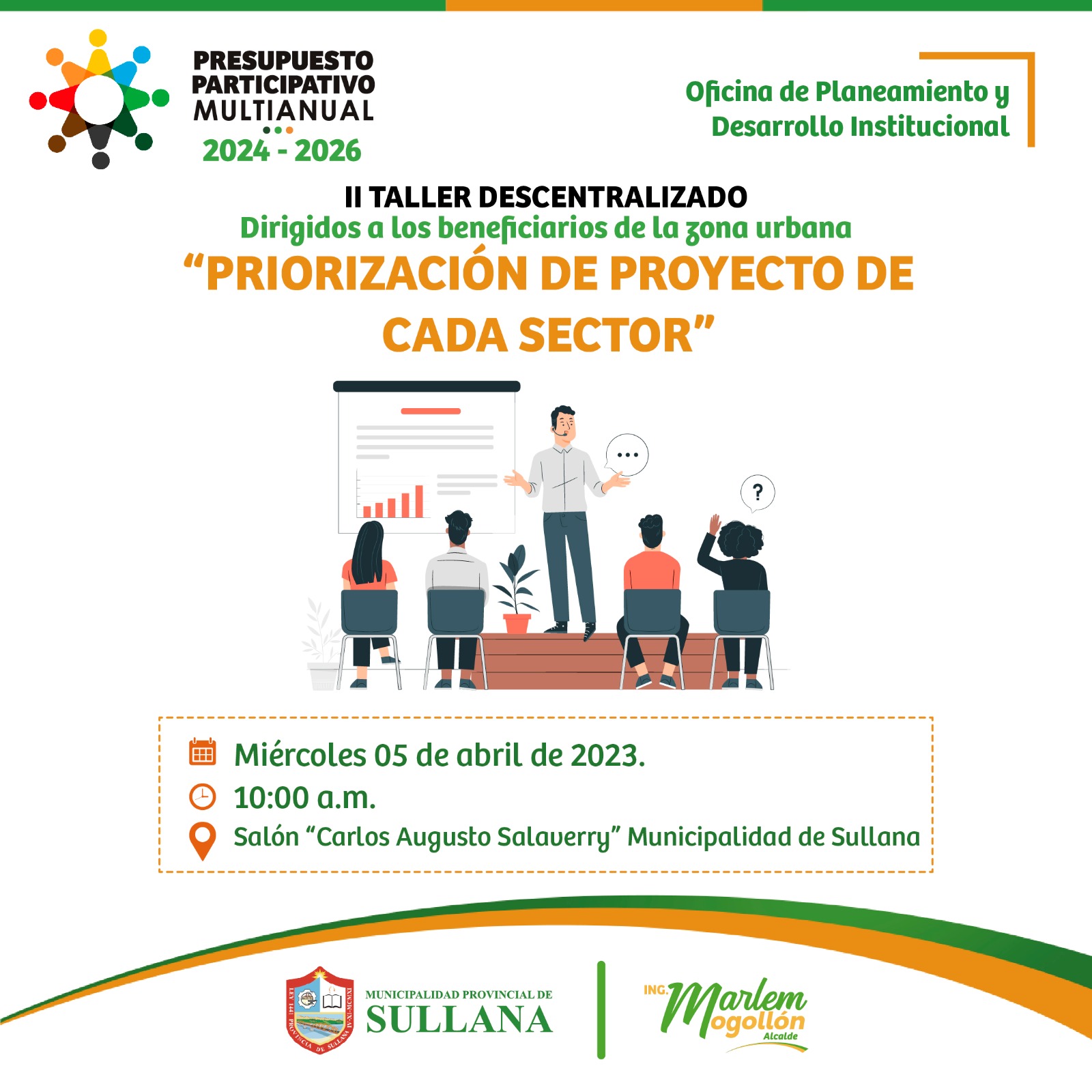 SEGUNDO TALLER DESCENTRALIZADO DEL PRESUPUESTO PARTICIPATIVO AÑO FISCAL 2024.