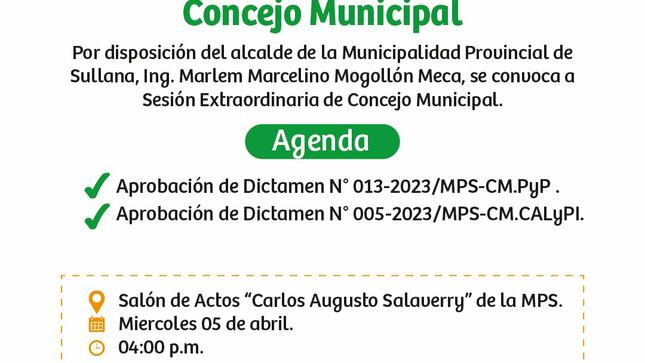 INVITACIÓN A SESIÓN EXTRAORDINARIA N°10 DE CONCEJO MUNICIPAL