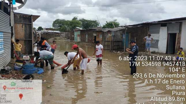 MUNICIPALIDAD DE SULLANA EVACÚA AGUAS PLUVIALES QUE INUNDARON 30 VIVIENDAS EN 17 DE ENERO