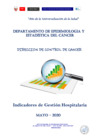 Vista preliminar de documento Indicadores de Gestión Hospitalaria del INEN - Mayo 2020