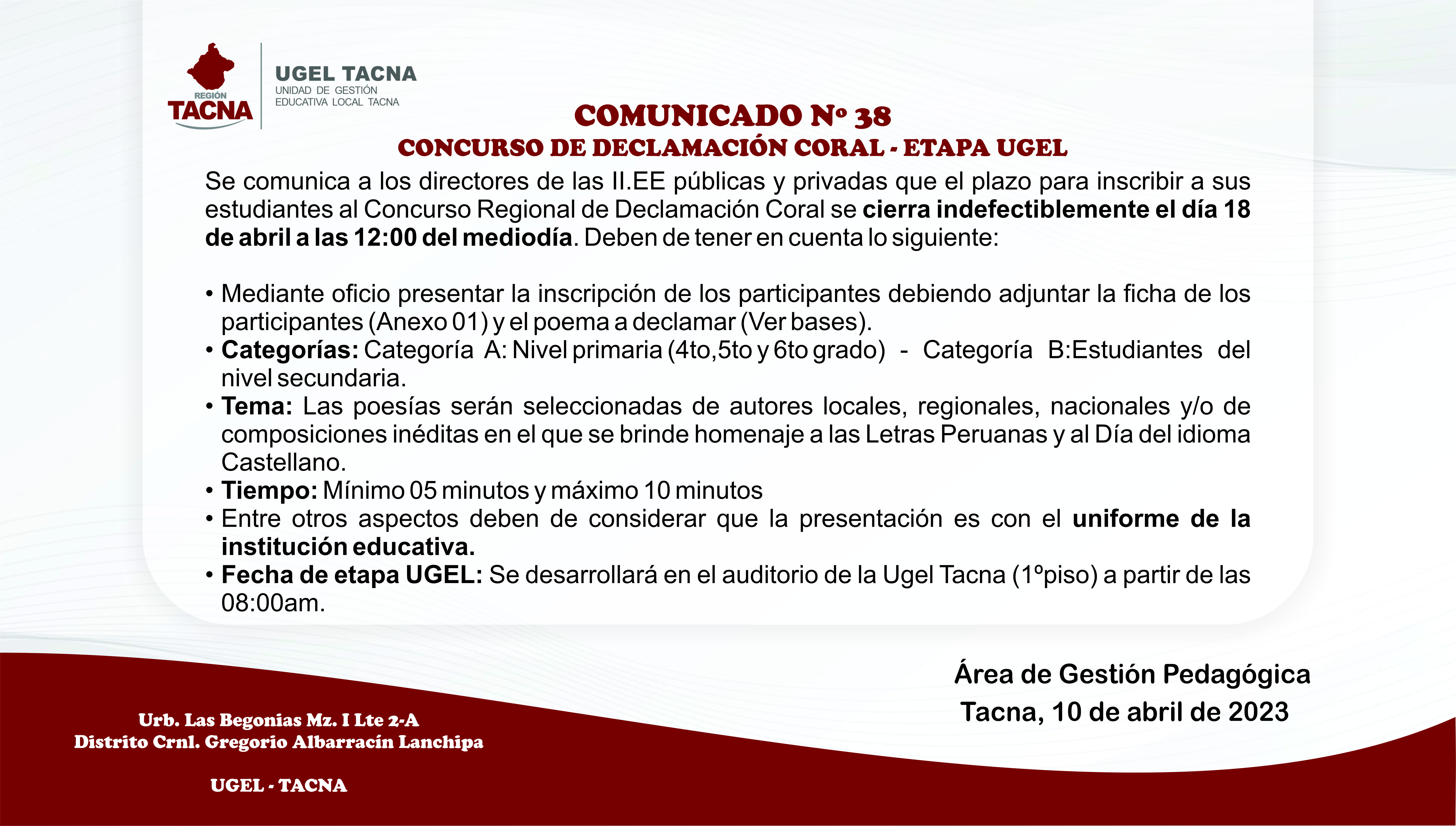 Archivo JPG de comunicado