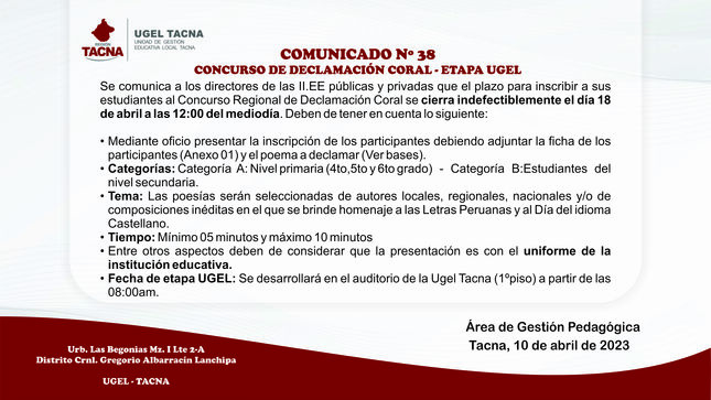 Archivo JPG de comunicado