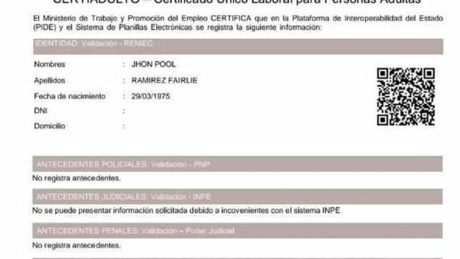 Subgerente de Fiscalización cumple con todos los perfiles