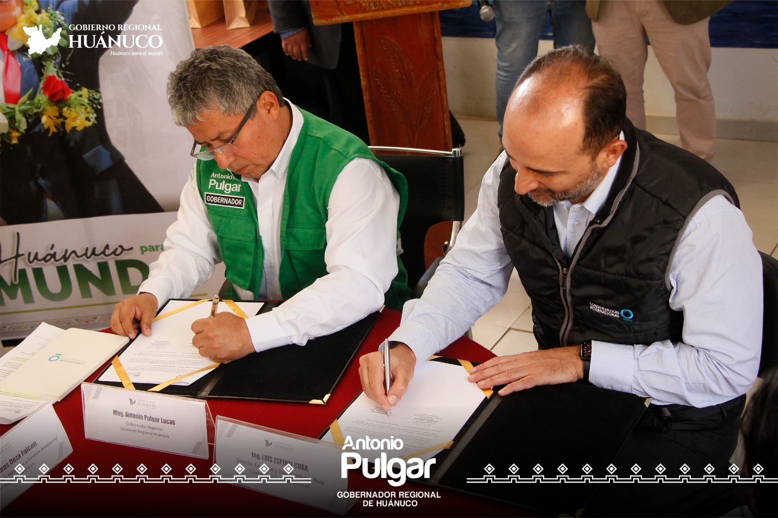 Firma y acuerdo de convenio para el desarrollo sostenible en Huánuco