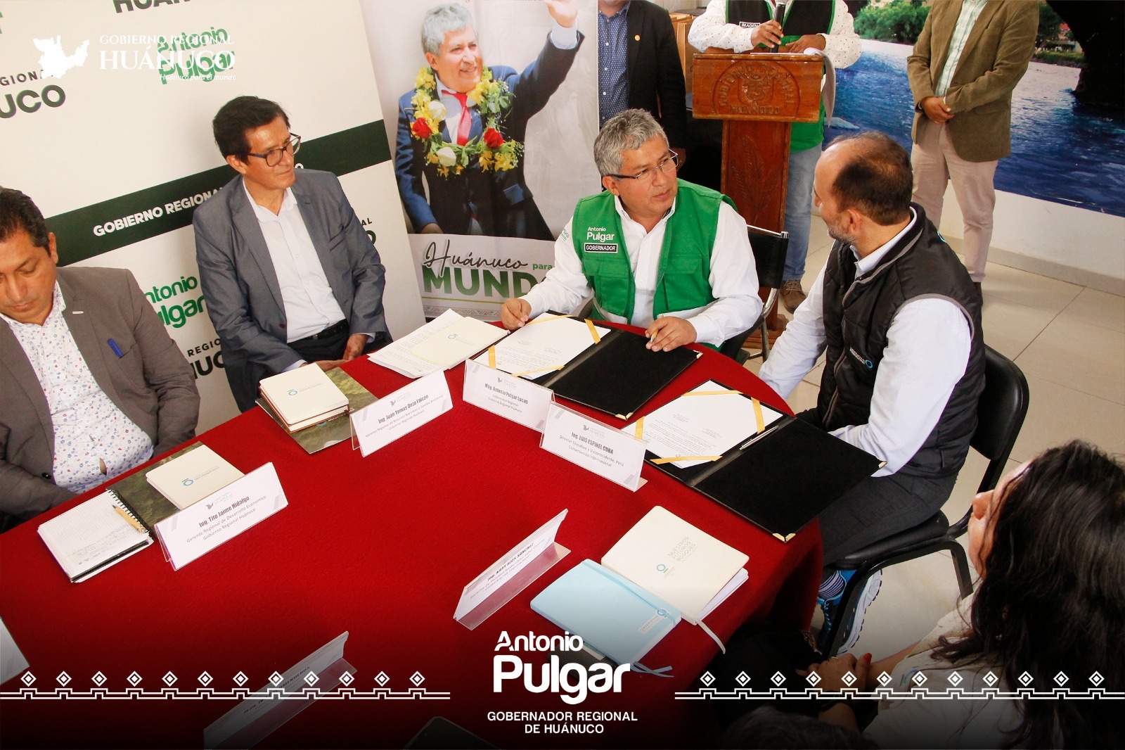 Firma y acuerdo de convenio para el desarrollo sostenible en Huánuco