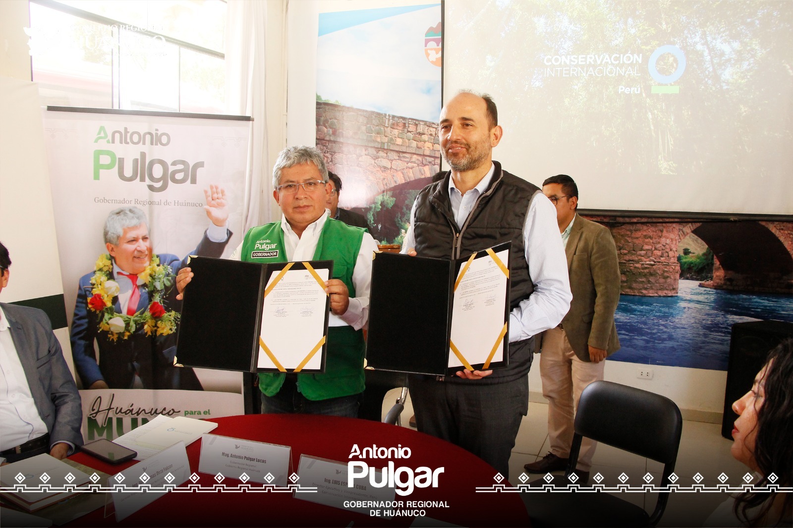 Firma y acuerdo de convenio para el desarrollo sostenible en Huánuco