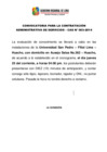 Vista preliminar de documento Lugar de la evaluación de conocimientos CAS 003-2014