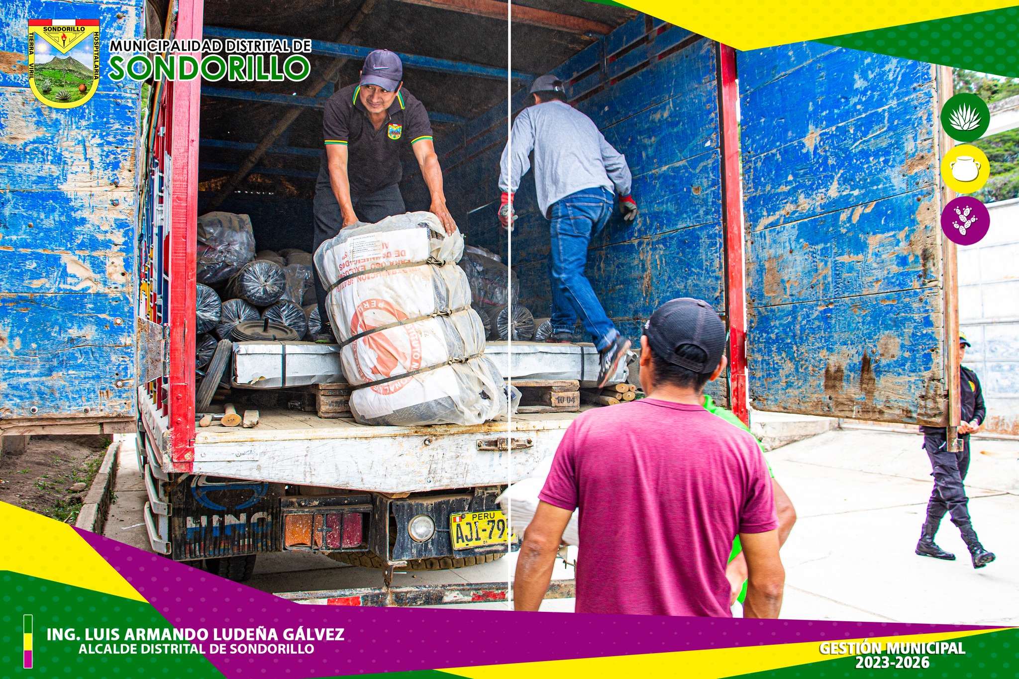 Ayuda Humanitaria publicada en Facebook de la Municipalidad Distrital de Sondorillo