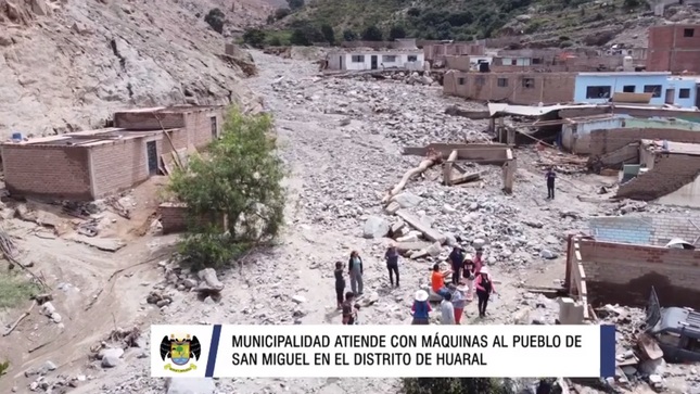 Municipalidad atiende apoyo con maquinaria al pueblo de San Miguel