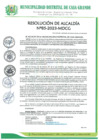 Vista preliminar de documento Resolución de Alcaldía 085-2023