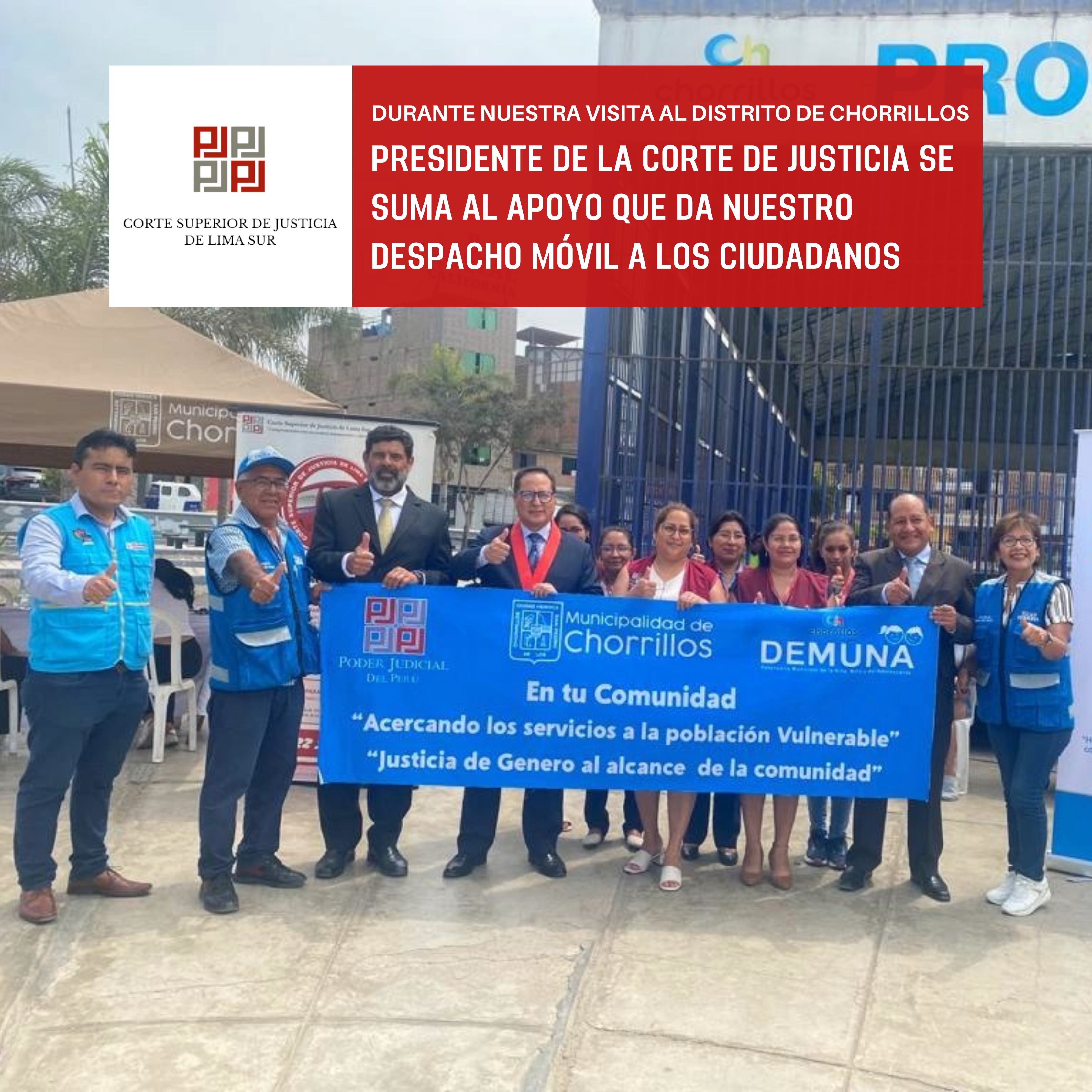 Presidente participó del Despacho Móvil en el distrito de Chorrillos