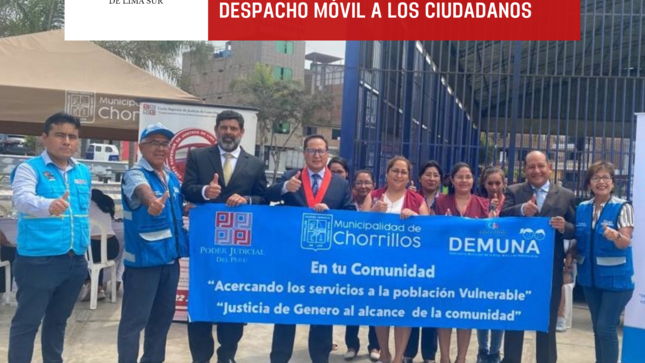 Presidente participó del Despacho Móvil en el distrito de Chorrillos