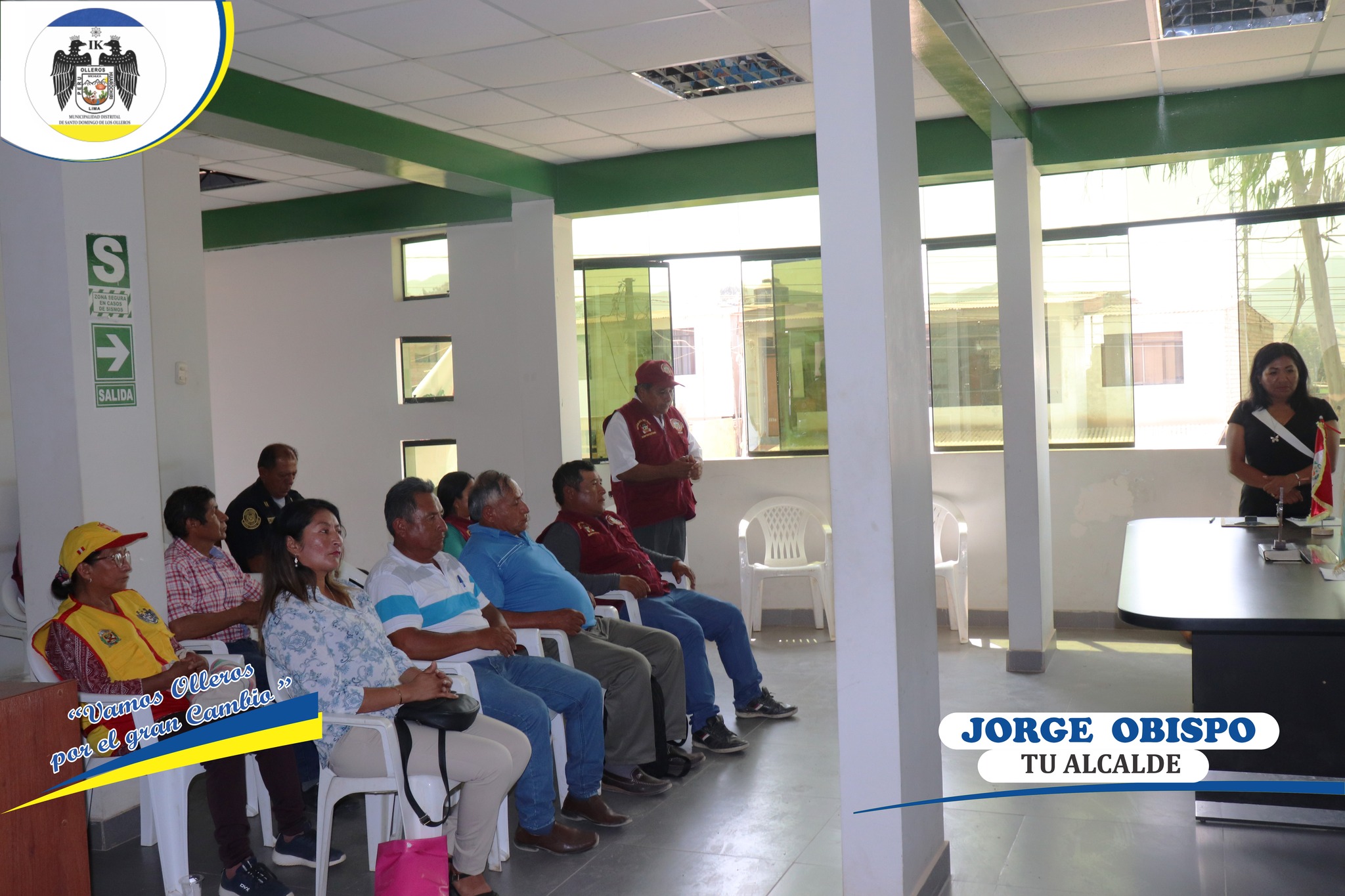 Se realizo la instalación y juramentación del comité del CODISEC en el distrital de Santo Domingo de los Olleros