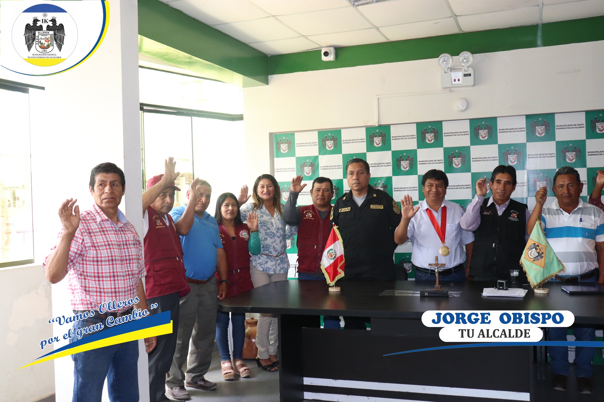 Se realizo la instalación y juramentación del comité del CODISEC en el distrital de Santo Domingo de los Olleros