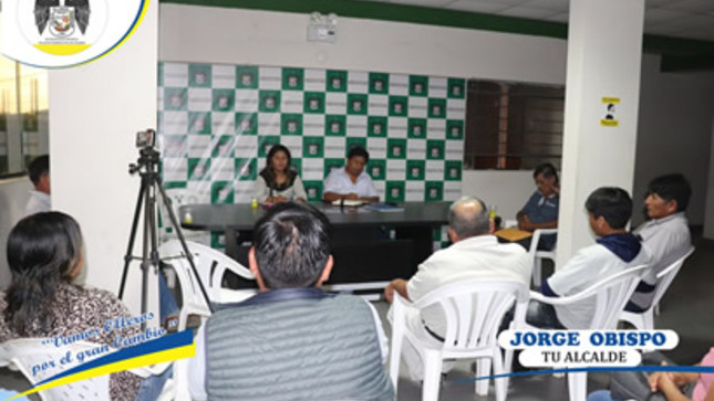 comunidad de Cucuya y anexos para trabajar en bienestar del distrito