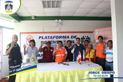 Se realizó la instalación y juramentación de la plataforma de defensa civil 